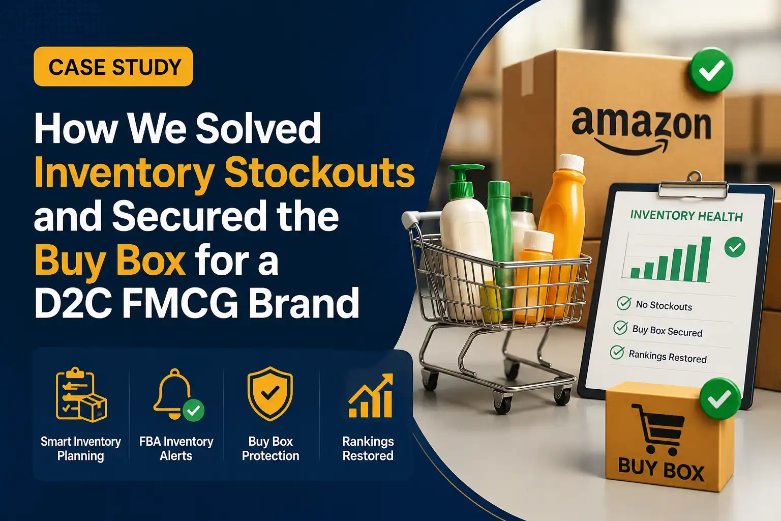 Case Study: How We Solved Inventory Stockouts and Secured the Buy Box for a D2C FMCG Brand